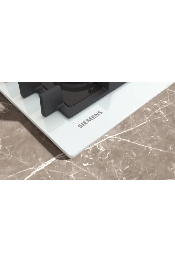 Siemens iQ300 Gazlı Ocak 60 cm Sert cam, Beyaz