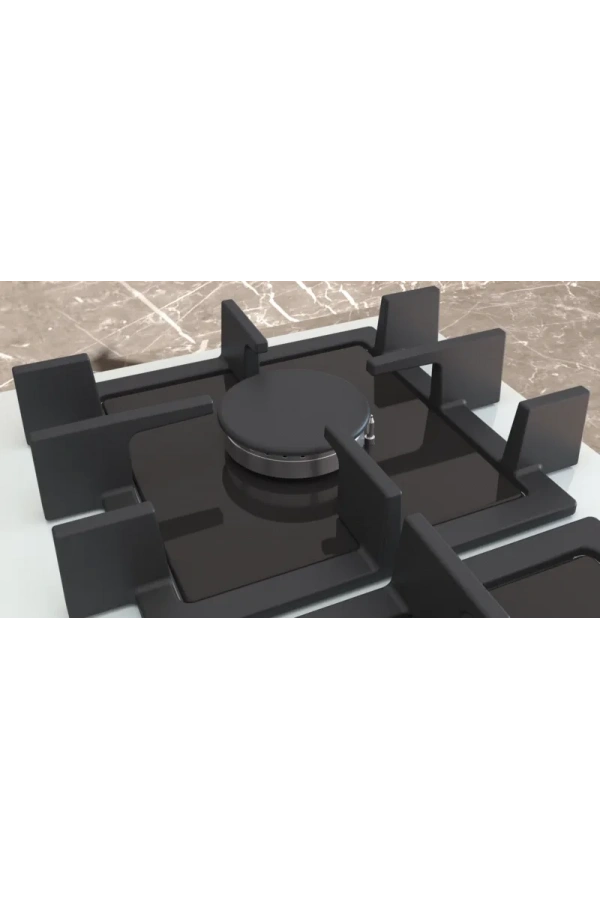 Siemens iQ300 Gazlı Ocak 60 cm Sert cam, Beyaz