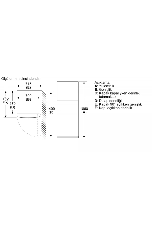Siemens iQ300 Üstten Donduruculu Buzdolabı