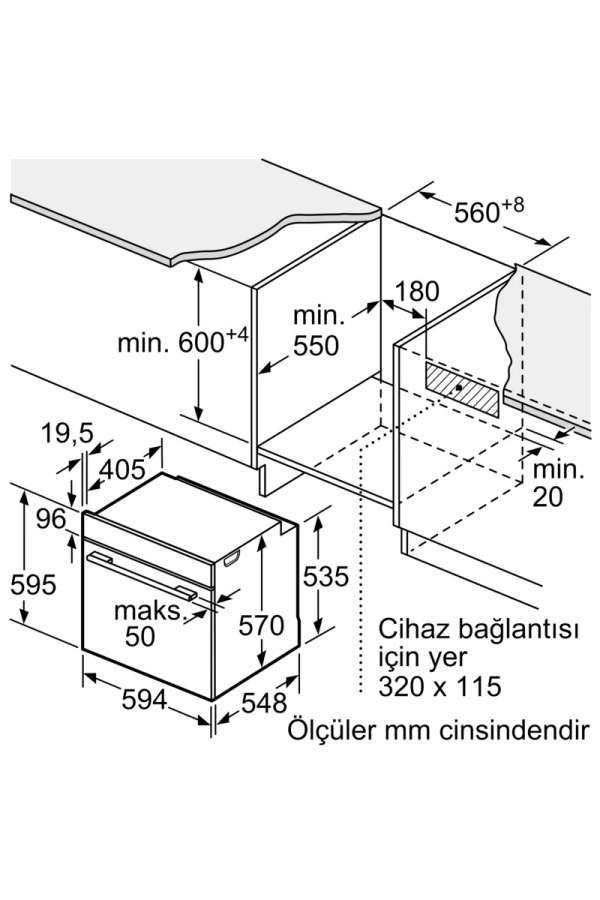 Siemens iQ500 Ankastre Fırın 60 x 60 cm