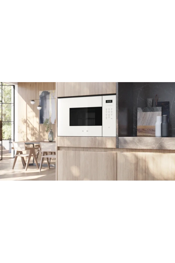 Siemens iQ500 Built-In Microwave with grill Beyaz