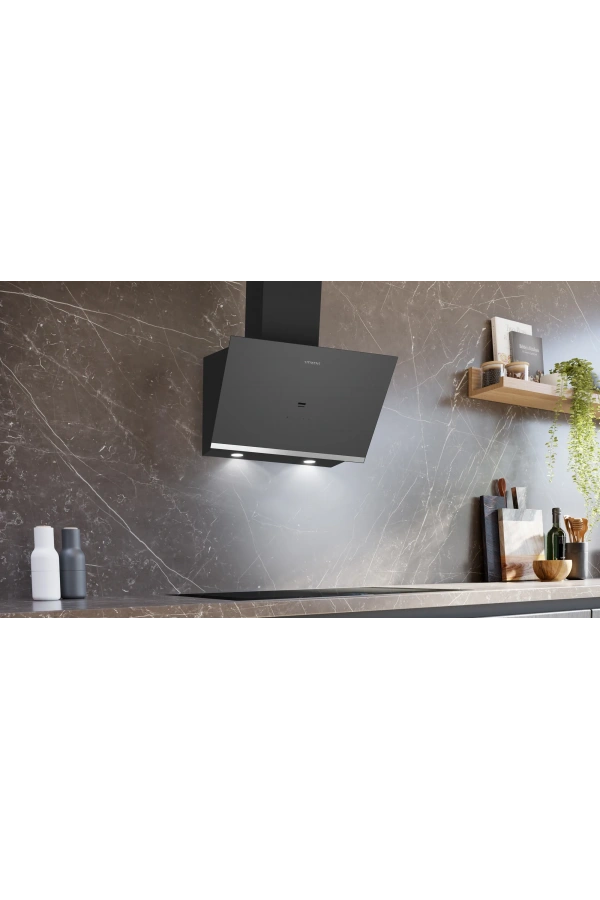 Siemens iQ500 Duvar Tipi Davlumbaz 60 cm Clear glass grey printed