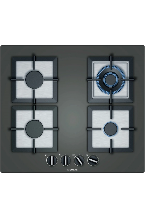 Siemens iQ500 Gazlı Ocak 60 cm Sert cam, Antrasit gri