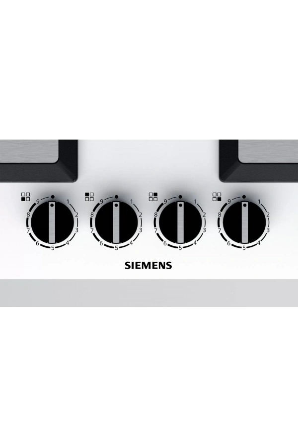 Siemens iQ500 Gazlı Ocak 60 cm Sert cam, Beyaz