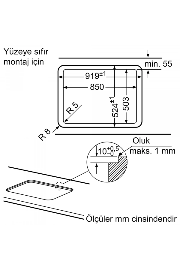 Siemens iQ500 Gazlı Ocak 90 cm