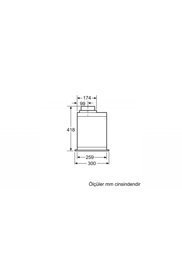 Siemens iQ500 Gömme Aspiratör 86 cm Paslanmaz çelik