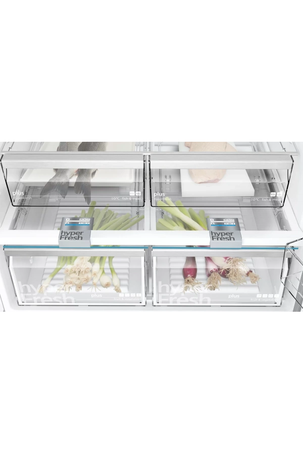 Siemens iQ500 Alttan Donduruculu Buzdolabı 186 x 86 cm Kolay temizlenebilir Inox