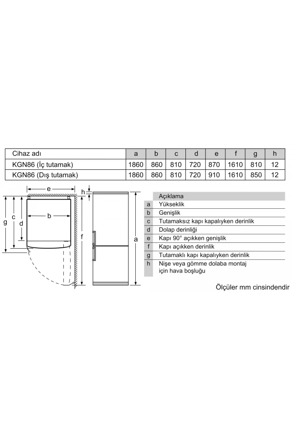 Siemens iQ500 Alttan Donduruculu Buzdolabı 186 x 86 cm Kolay temizlenebilir Inox