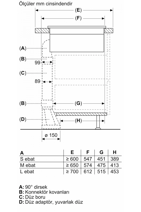 Siemens iQ300 Davlumbaz Entegreli İndüksiyon Ocak, 80 cm Çerçevesiz Yüzey