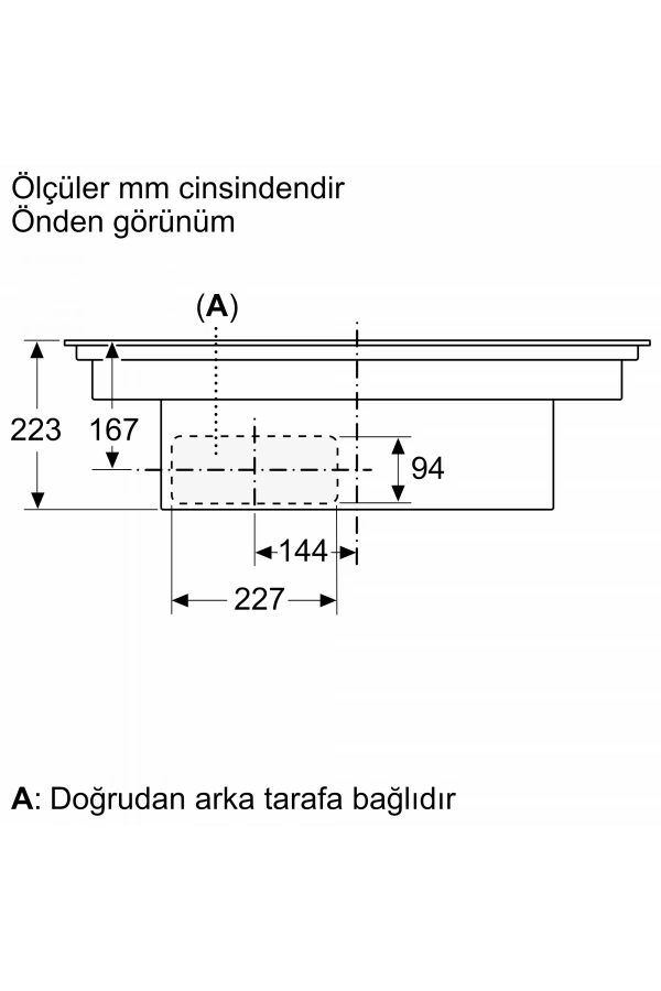 Siemens iQ300 Davlumbaz Entegreli İndüksiyon Ocak, 80 cm Çerçevesiz Yüzey