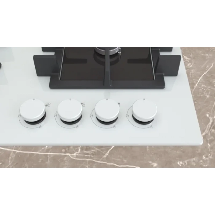 Siemens EN6B2NP40O iQ300 Gazlı Ocak 60 cm Sert cam, Beyaz