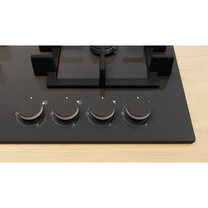 Siemens EN6B6NP40R iQ300 Gazlı Ocak 60 cm Sert cam, Siyah