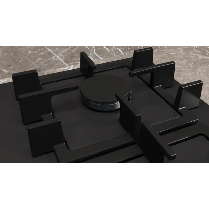 Siemens EN6B6NP40R iQ300 Gazlı Ocak 60 cm Sert cam, Siyah