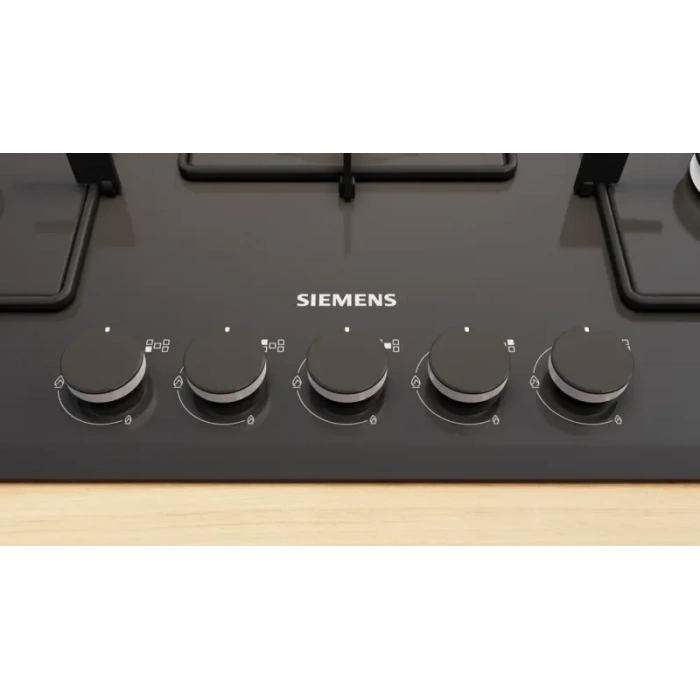 Siemens EN7B6QP30O iQ300 Gazlı Ocak 75 cm Sert cam, Siyah
