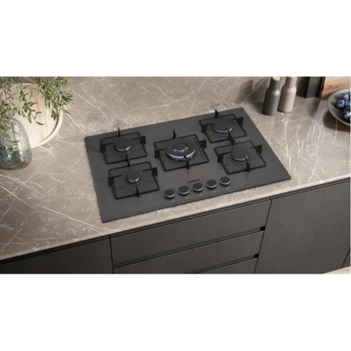 Siemens EN7B8QP30O Kendinden kumandalı, gazlı ankastre ocak