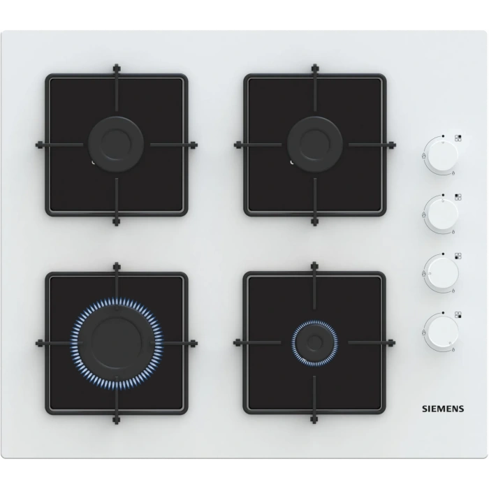 Siemens EO6C2PP30O iQ300 Gazlı Ocak 60 cm Sert cam, Beyaz