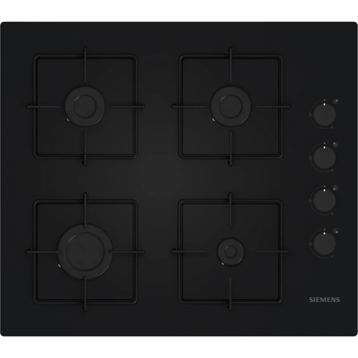 Siemens EO6C6PP30L iQ300 Gazlı Ocak 60 cm Sert cam, Siyah