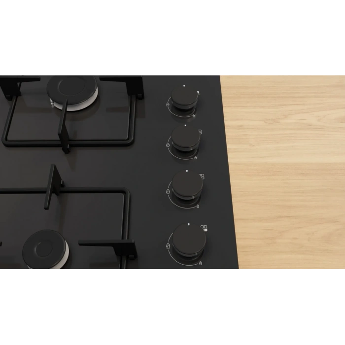 Siemens EO6C6PP30L iQ300 Gazlı Ocak 60 cm Sert cam, Siyah