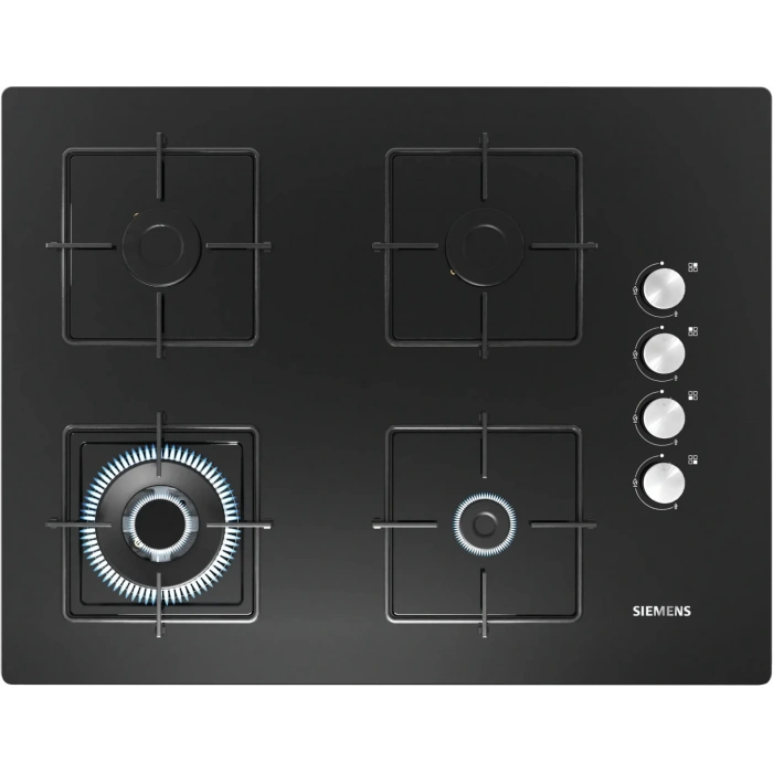 Siemens EO7C6HO12O iQ100 Gazlı Ocak 67 cm Sert cam, Siyah