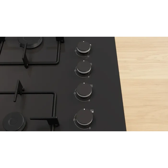 Siemens EO7C6HP30O iQ300 Gazlı Ocak 67 cm Sert Cam, Siyah