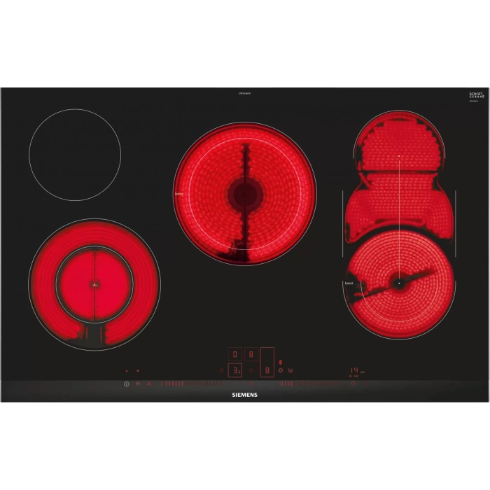 Siemens ET875LMV1D iQ500 Elektrikli Ocak 80 cm Siyah,