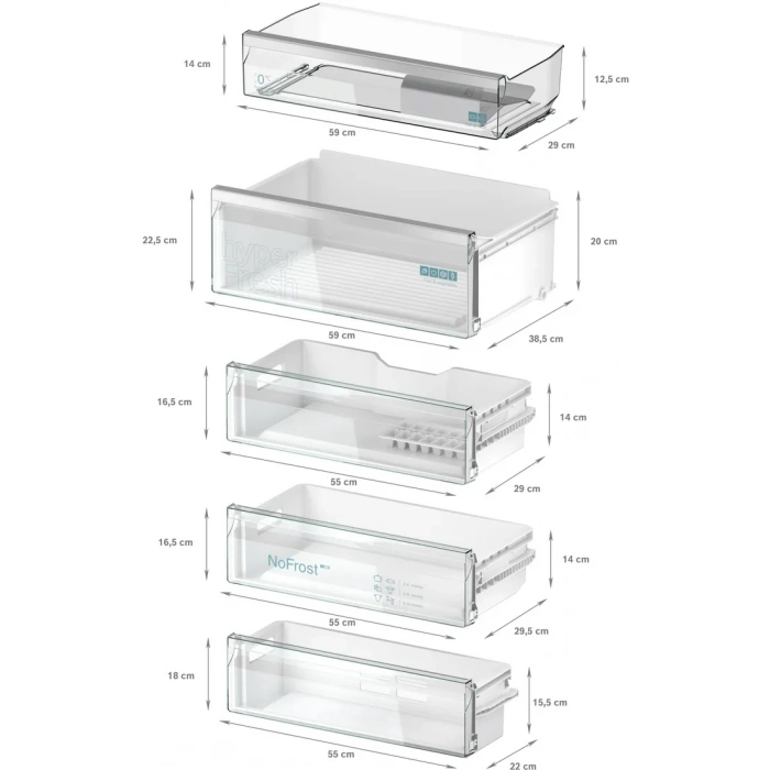 Siemens KB96NADD0 iQ500 Alttan Donduruculu Ankastre Buzdolabı 193.5 x 70.8 cm softClosing Düz Menteşe