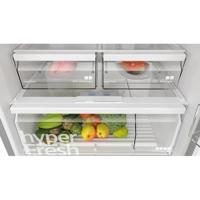 Siemens KD76NXIE1N iQ500 Üstten Donduruculu Buzdolabı 186 x 75 cm Kolay temizlenebilir Inox, Total noFrost