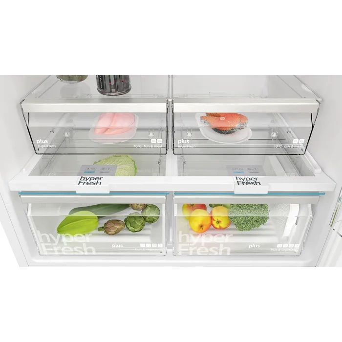 Siemens KD86NAWE1N iQ500 Üstten Donduruculu Buzdolabı 186 x 86 cm Beyaz, Total noFrost