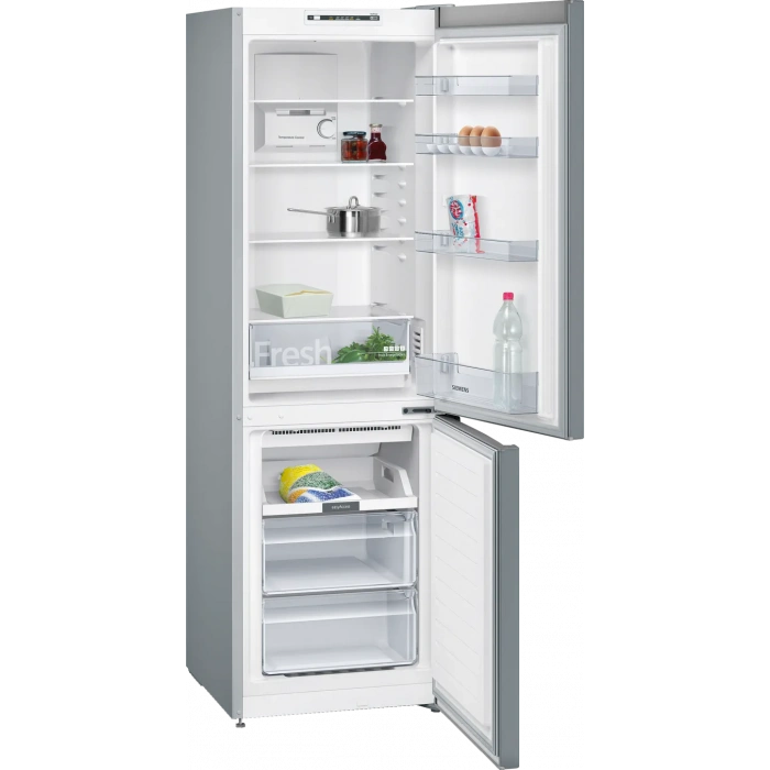 Siemens KG36NNLE0N iQ100 Alttan Donduruculu Buzdolabı 186 x 60 cm Inox görünümlü, Total noFrost