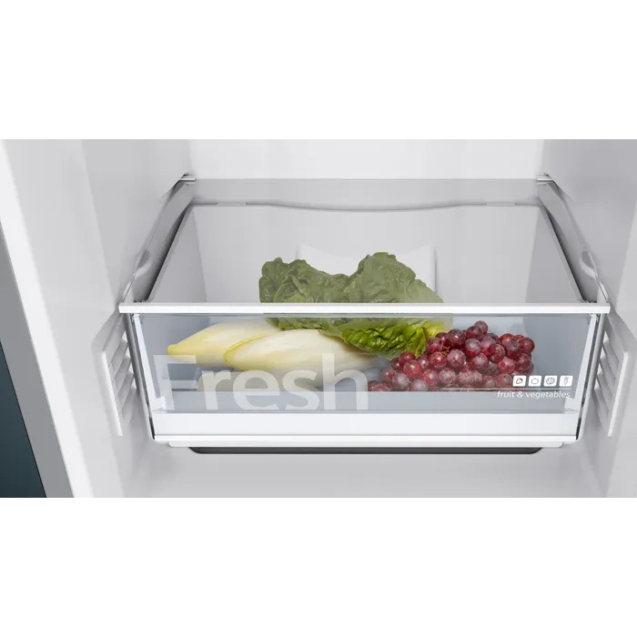 Siemens KG36NNLE0N iQ100 Alttan Donduruculu Buzdolabı 186 x 60 cm Inox görünümlü, Total noFrost