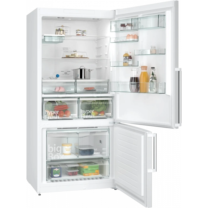 Siemens KG86NCWE0N iQ500 Alttan Donduruculu Buzdolabı 186 x 86 cm Beyaz