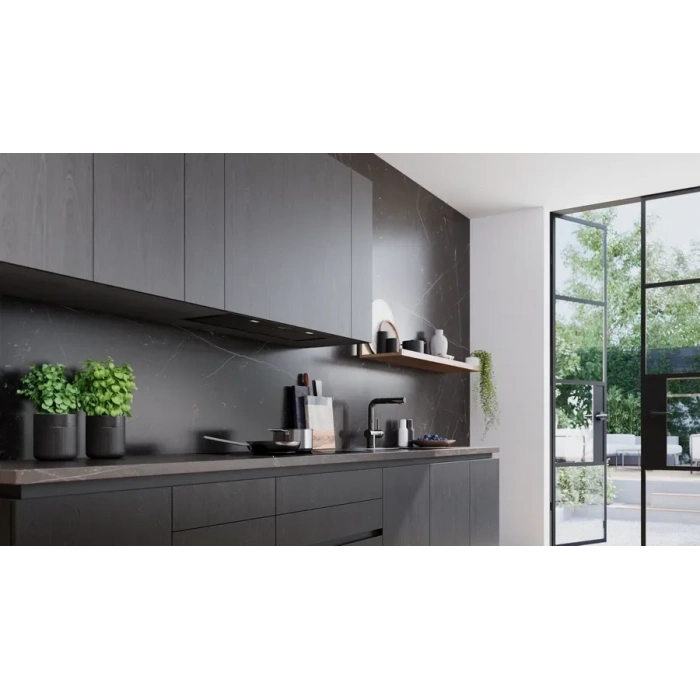 Siemens LB88NPC60 iQ700 Gömme Aspiratör 86 cm Siyah