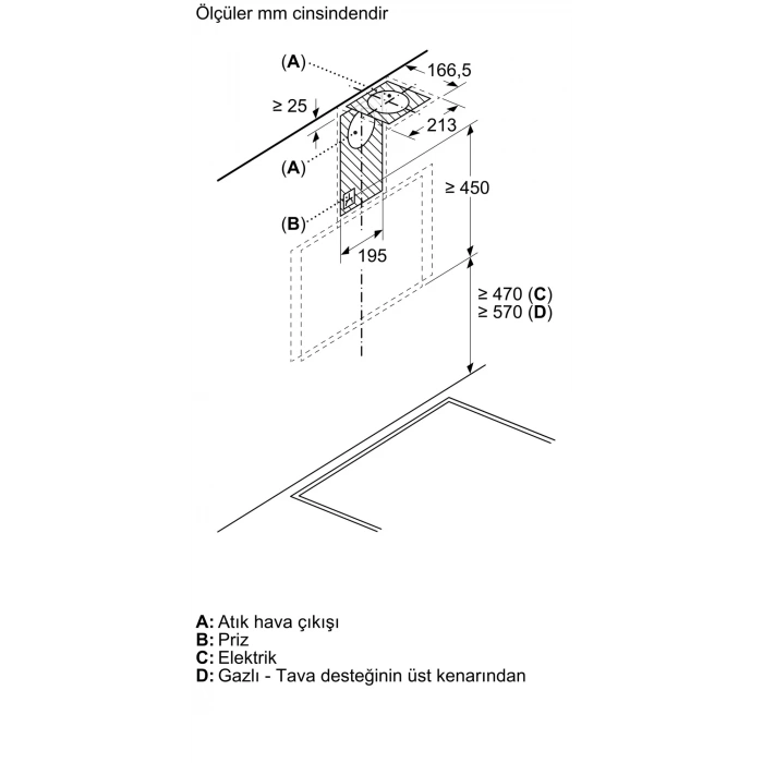Siemens LC67KPJ20T iQ500 Duvar Tipi Davlumbaz 60 cm Beyaz Cam Yüzey