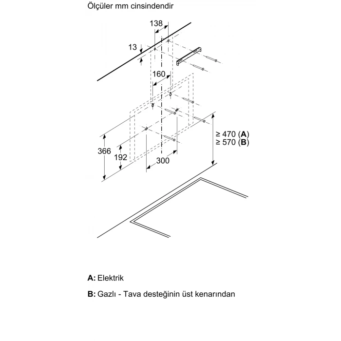 Siemens LC67KPJ60T iQ500 Duvar Tipi Davlumbaz 60 cm Siyah Cam