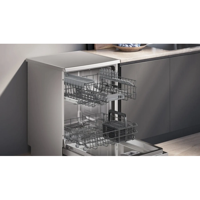 Siemens SN216I00DT iQ100 Solo Bulaşık Makinesi 60 cm Fırçalanmış çelik parmak izi tutmaz