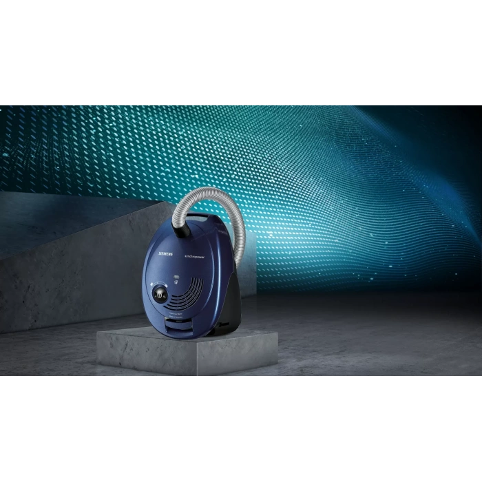 Siemens Toz torbalı Süpürge SynchroPower Mavi VS06B1110