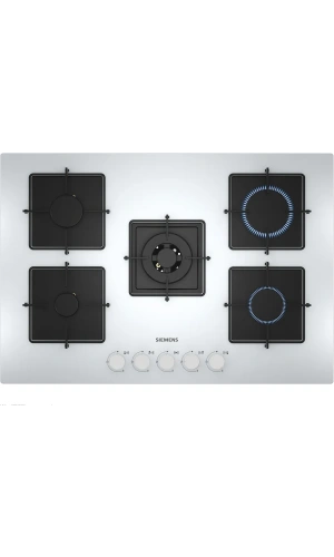 Siemens iQ300 Gazlı Ocak 75 cm Sert cam, Beyaz