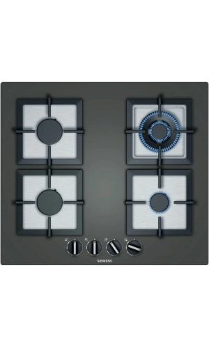 Siemens iQ500 Gazlı Ocak 60 cm Sert cam, Antrasit gri