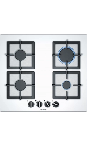 Siemens iQ500 Gazlı Ocak 60 cm Sert cam, Beyaz