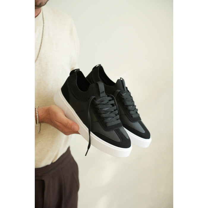 KB-010 Kuback Siyah Cilt Günlük Erkek Ayakkabı