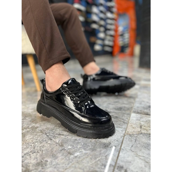 KB-702 Kuback Kömür Rugan Günlük Erkek Ayakkabı