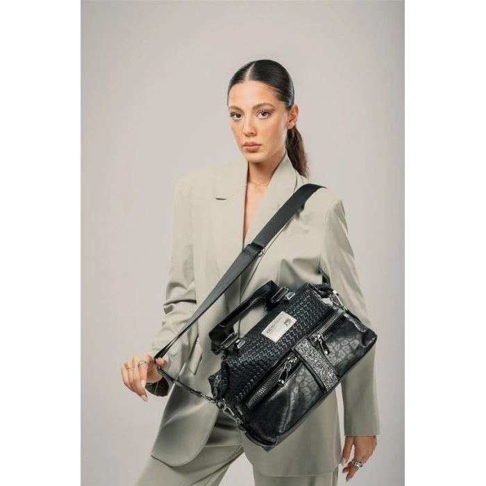 Olwa Siyah Cilt Kol Ve Omuz Çantası
