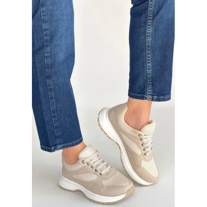 Slar Vizon Cilt Bağcıklı Spor Ayakkabı