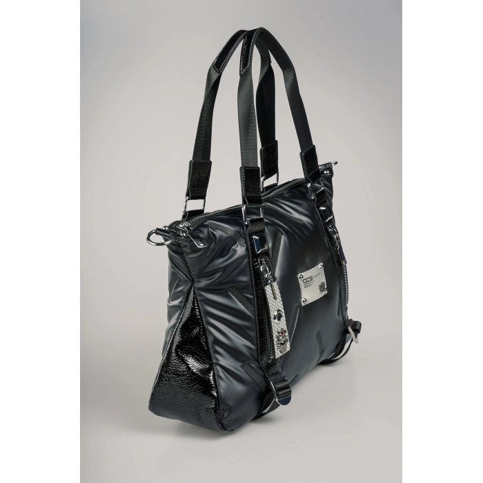 Tiven Siyah Cilt Omuz Ve Kol Çantası