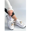 Riaf Beyaz Cilt Bağcıklı Spor Ayakkabı