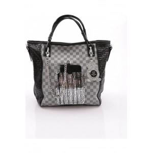 Avaj Siyah Cilt Omuz Çantası