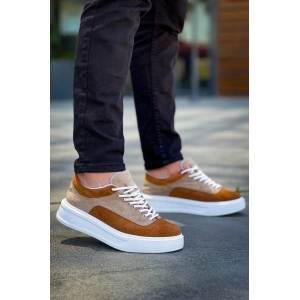 KB-005 Kuback Vizon Taba Süet Bağcıklı  Günlük Erkek  Ayakkabı