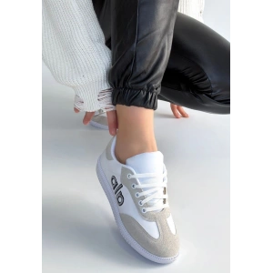 Lendo Beyaz Cilt Bağcıklı Spor Ayakkabı