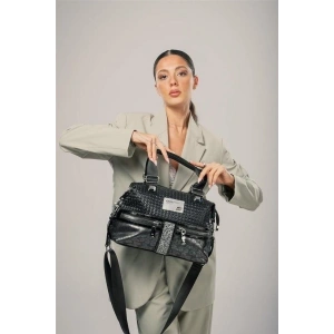 Olwa Siyah Cilt Kol Ve Omuz Çantası