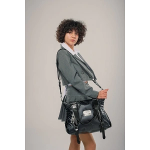 Tiven Siyah Cilt Omuz Ve Kol Çantası